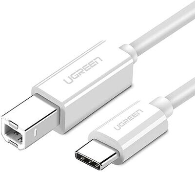 UGREEN TYPE C TO USB B THUNDERBOLT CABLE 1.5M WHITE 