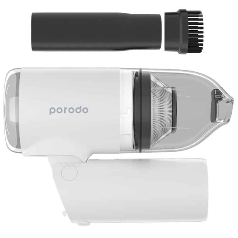 Porodo Vacuum Cleaner Portable Design & Stylish Folding Handle - White