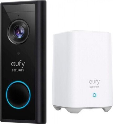 EUFY VIDEO DOORBELL 2K WITH HOMEBASE (BATTERY POWERED)