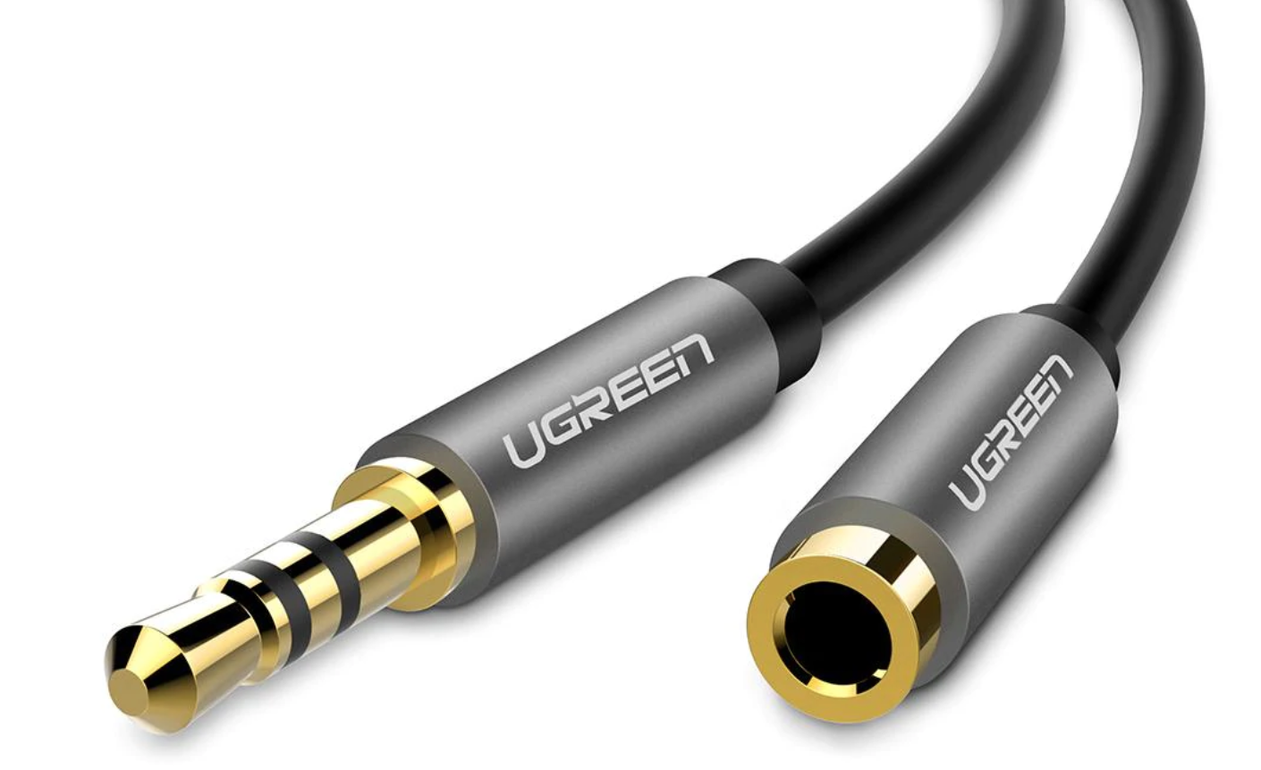 UGREEN 3.5MM MALE TO 3.5MM FEMALE EXTENSION CABLE 3M BLACK