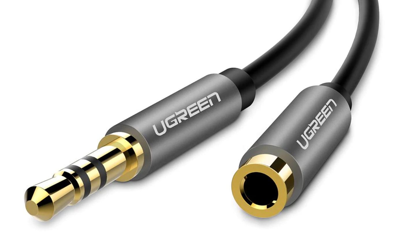 UGREEN 3.5MM MALE TO 3.5MM FEMALE EXTENSION CABLE 5M BLACK