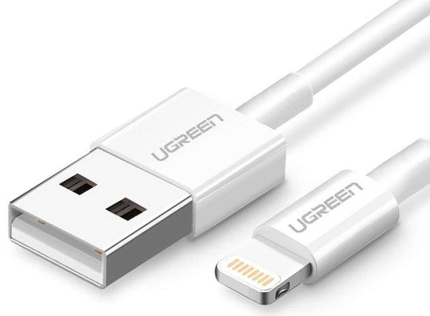 UGREEN USB-A TO LIGHTNING CABLE 2M WHITE
