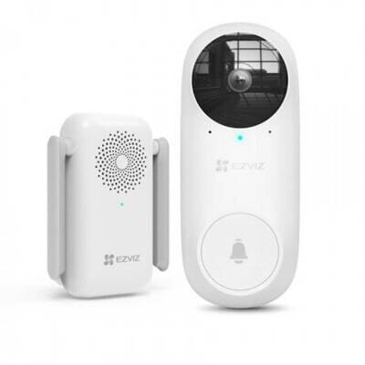 EZVIZ DB2C WireFree Video Doorbell with Chime Rechargable Battery