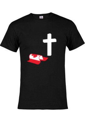 Canadian Flag Cross T-Shirt