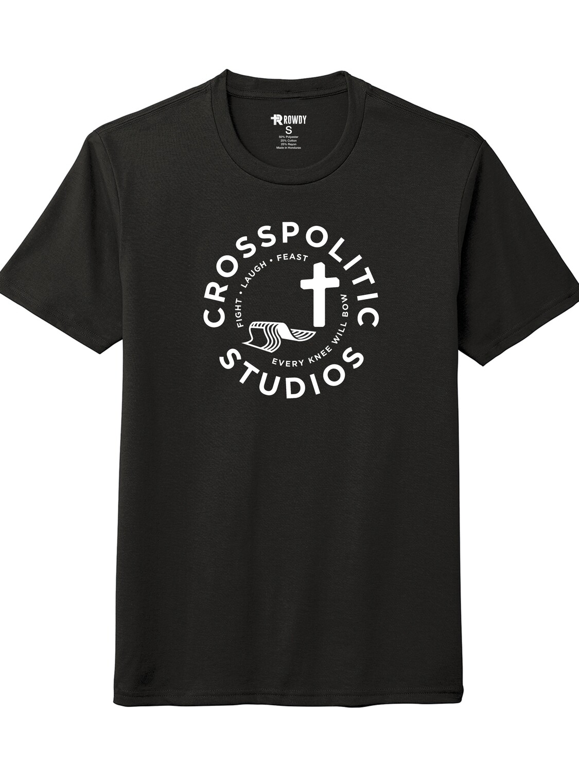CrossPolitic Logo Tri-Blend, Color: Black
