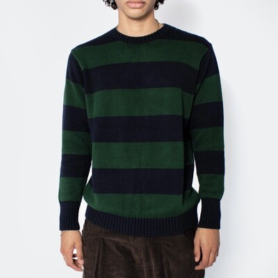 Hailey Cotton Sweater Verde/Azul