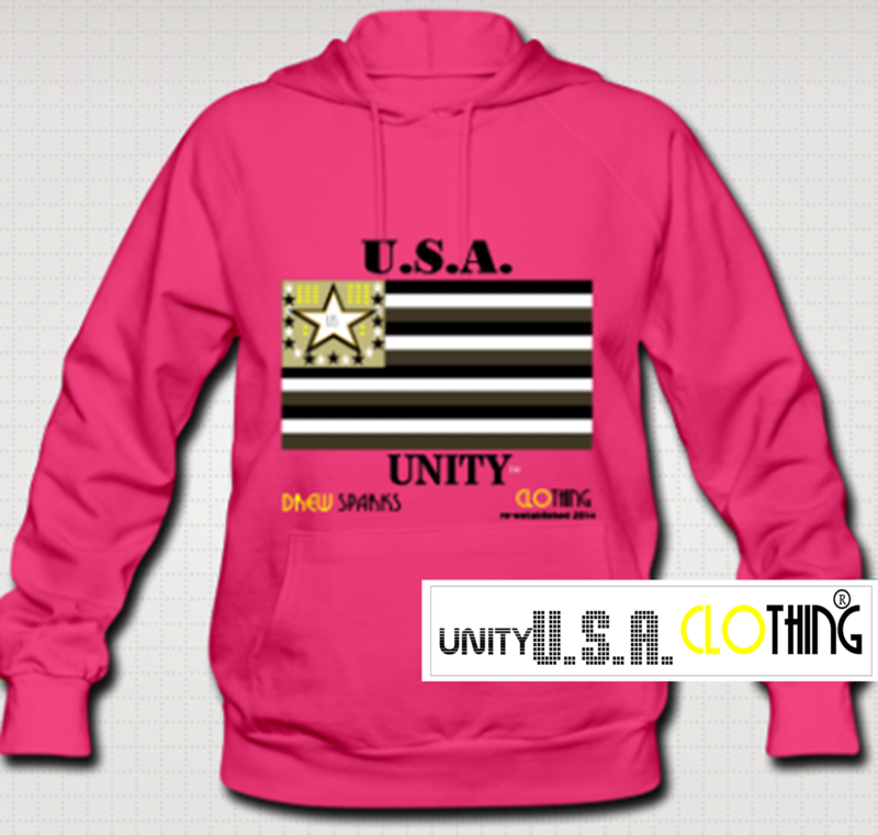 Unity USA Flag Pink Hoodie