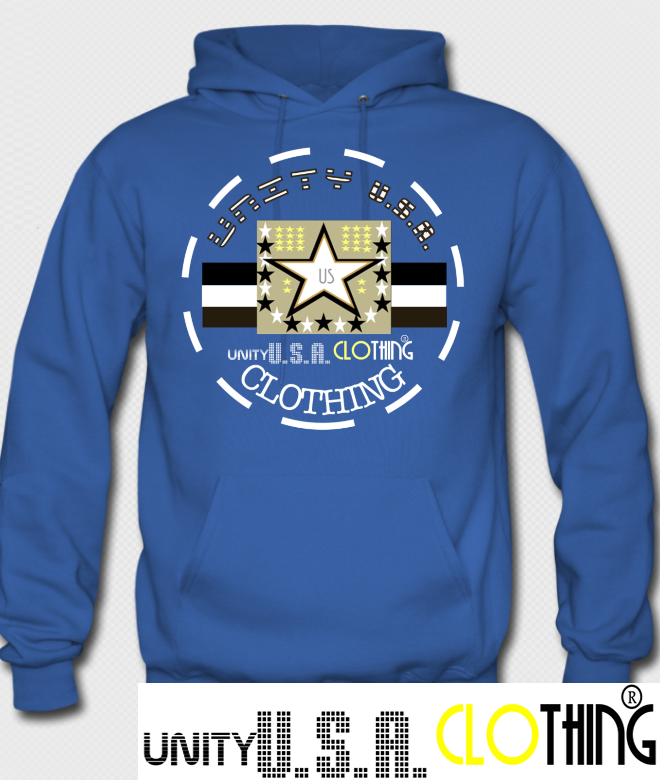 Unity 360 LIONS BLUE Hoodie w/ White lettering
