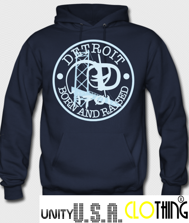 Born and Raised Powder Blue Hoodie