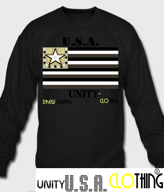 Unity USA FLAG Black Sweater
