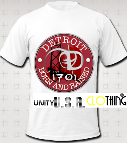 DETROIT 1701 B&R w/ RED&WHITE T- Shirt