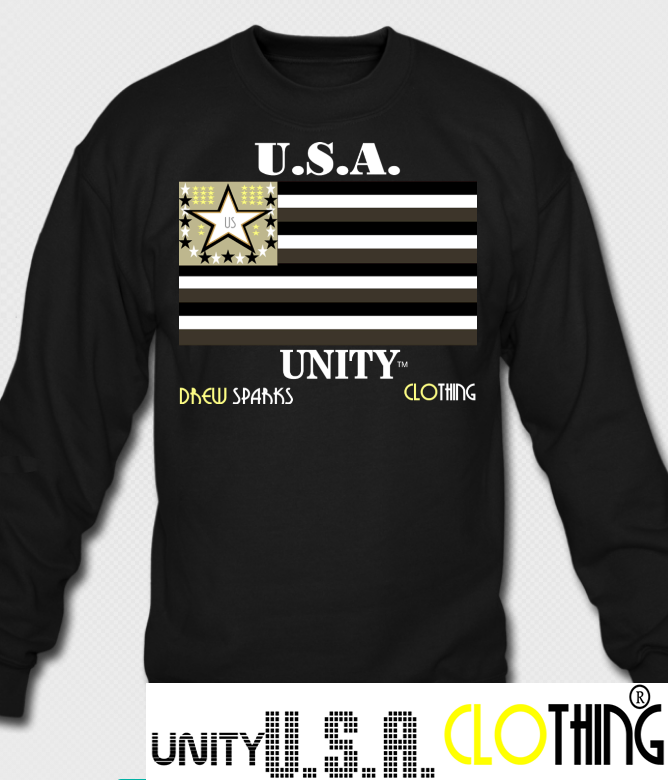 Unity 365 USA FLAG Black Sweater