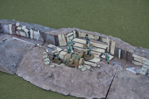 WWII trench gun emplacement