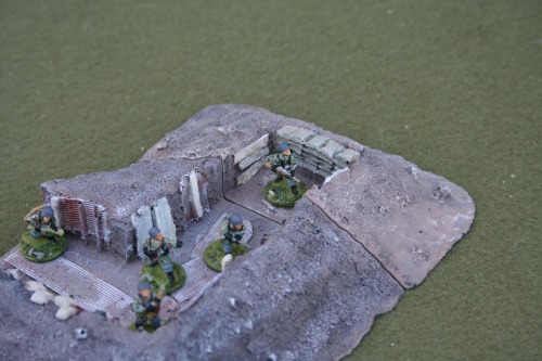WWII trench end section
