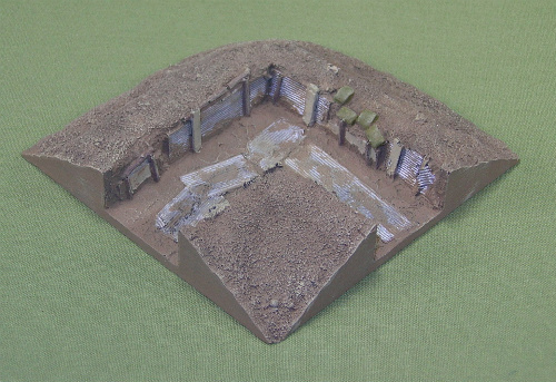 WWII trench section, corner