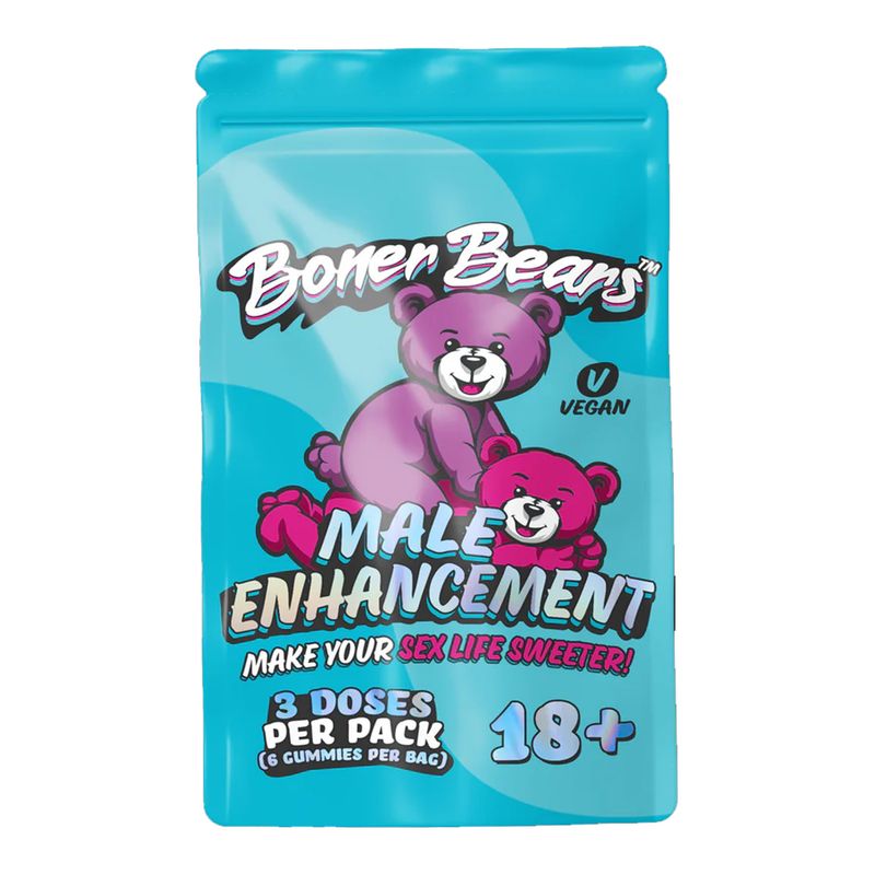 BONER BEARS  MALE ENHANCEMENT  GUMMIES 3 Packs 3 Doses Per Packs
