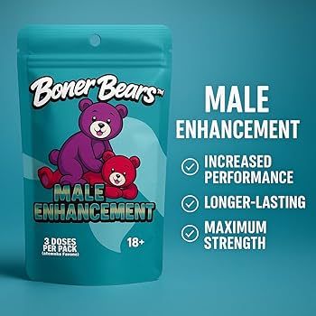 BONER BEARS  MALE ENHANCEMENT  GUMMIES 3 Packs 3 Doses Per Packs