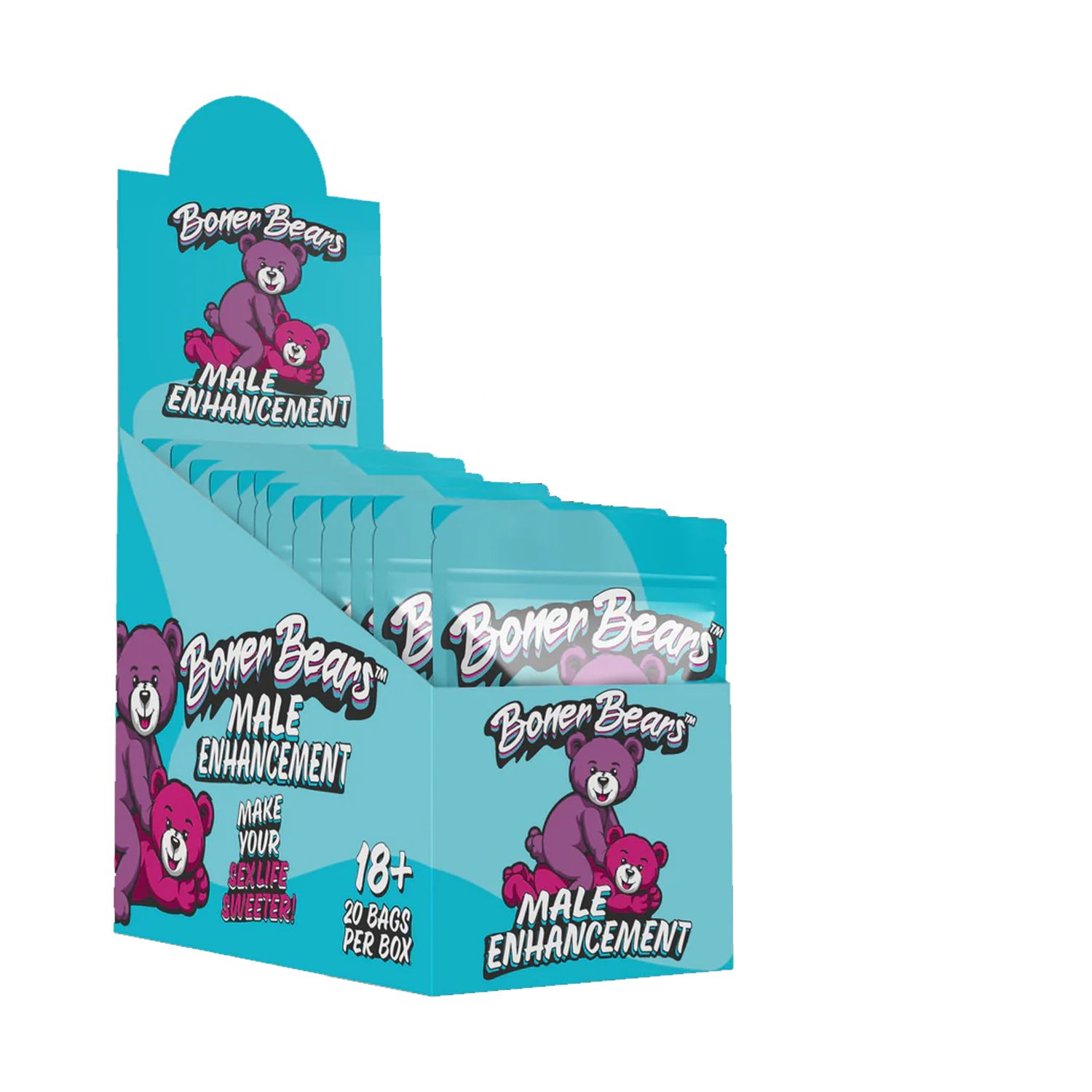 BONER BEARS MALE ENHANCEMENT GUMMIES 10 Packs 3 Doses Per Pack