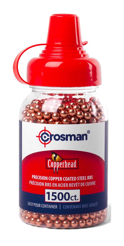 2500 ct. Copperhead Precision Copper Coated Steel BBs - Crosman