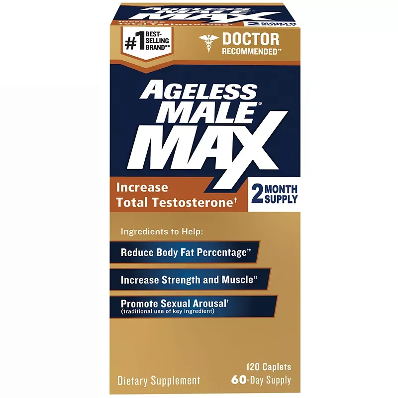 Total Testosterone  Ageless Male Max Nitric Oxide Booster, 120 ct.