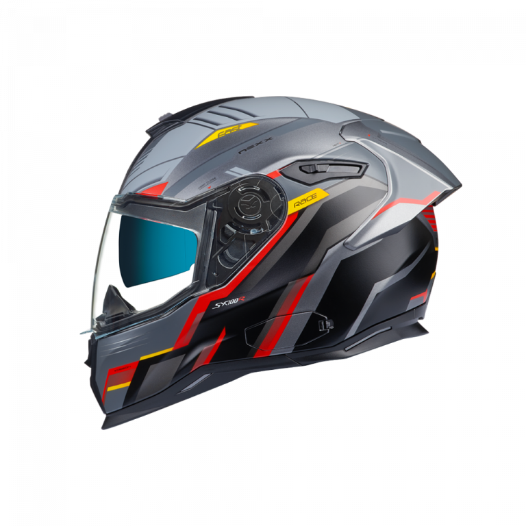 NEXX SX 100 R GRIDLINE GRIS NEGRO ROJO NEXX SX 100 R GRIDLINE GRIS NEGRO ROJO
