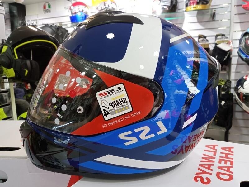 LS2 352 DOWN NAVI BLUE DECAL LS2 352 DOWN NAVI BLUE DECAL