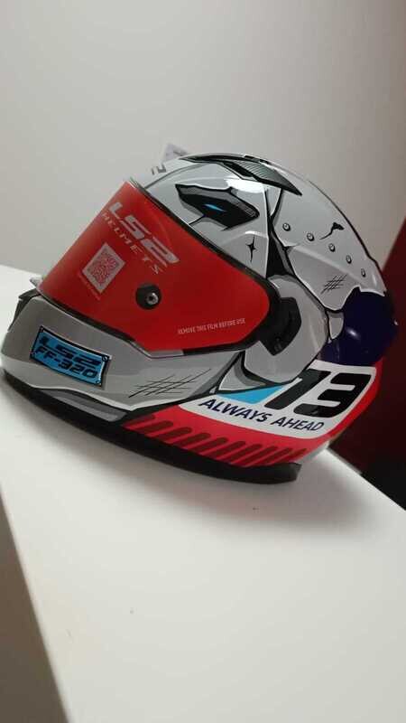LS2 FF 320 CRAK GRIS ROJO LS2 FF 320 CRAK GRIS ROJO