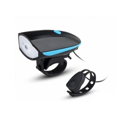 PITO CON LUZ LED DELANTERA PARA BICICLETA