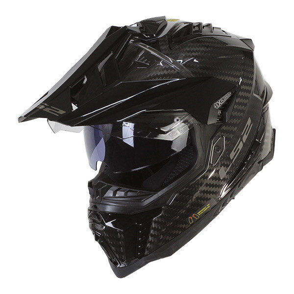 Casco Motocross LS2 Explorer Carbon Trick - Leggero In Fibra Di Carbonio, Taglia S - Foto 9