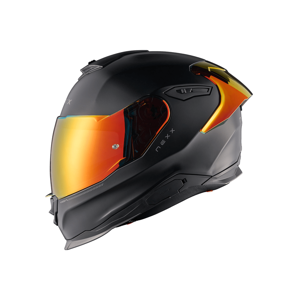 CASCO NEXX Y100R SUBSONIC NEGRO / ROJO MT