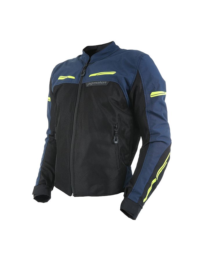 CHAQUETA PIGMALION DE PROTECCION PARA MOTO GENESIS PRO VERANO AZUL HOMBRE