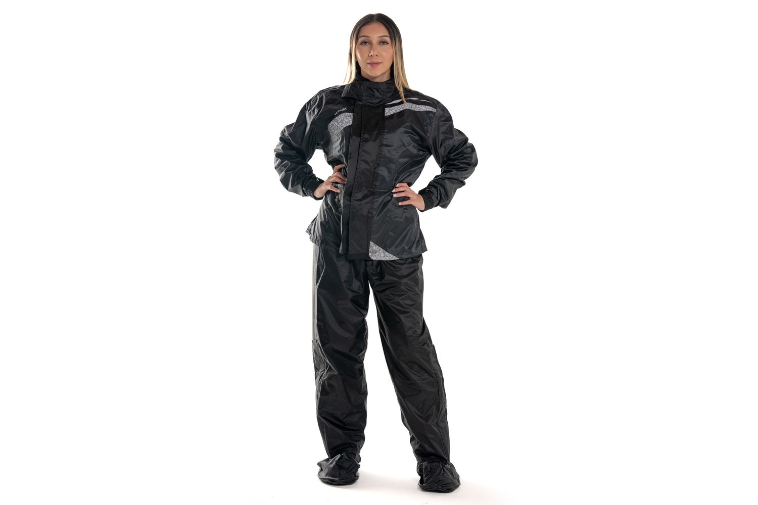 IMPERMEABLE VETROX PREMIUM MUJER NEGRO / GRIS