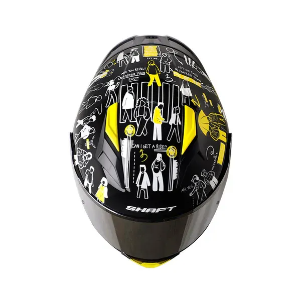 CASCO SHAFT 582 SP PEOPLE WALKING NEGRO / AMARILLO NEON