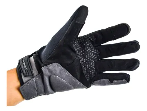 GUANTES SCOYCO MC192 WP/ NEGRO Y GRIS