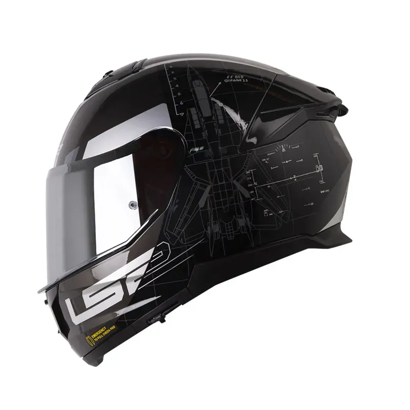 CASCO LS2 FF 808 AIR FORCE