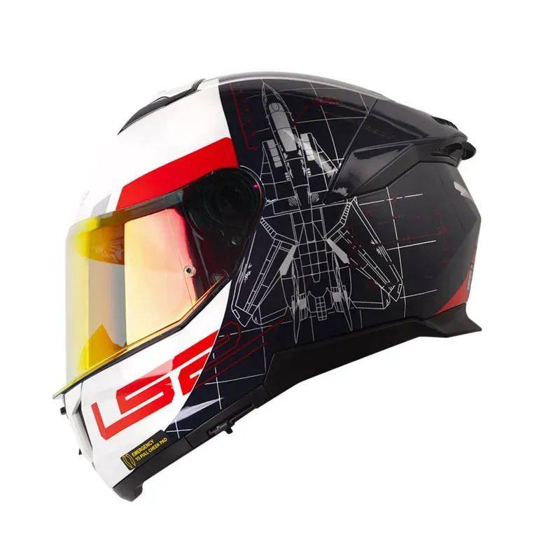 CASCO LS2 FF 808 AIR FORCE