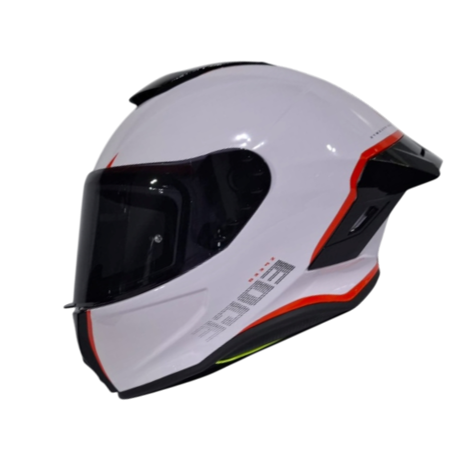 CASCO INTEGRAL EDGE SHANGHAI RUSH // BLANCO NARANJA BRILLO