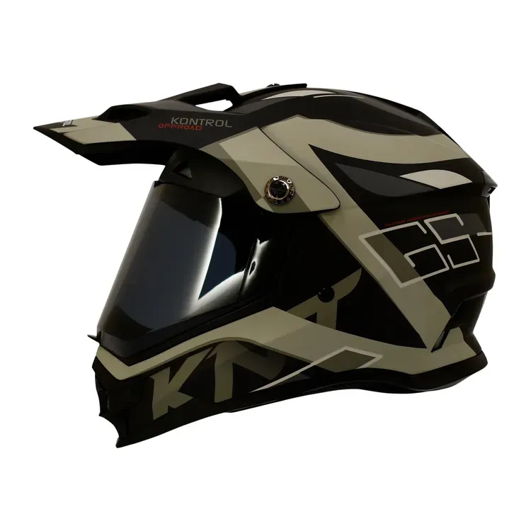 CASCO MOTO KONTROL 819-6 GS // NEGRO GRIS