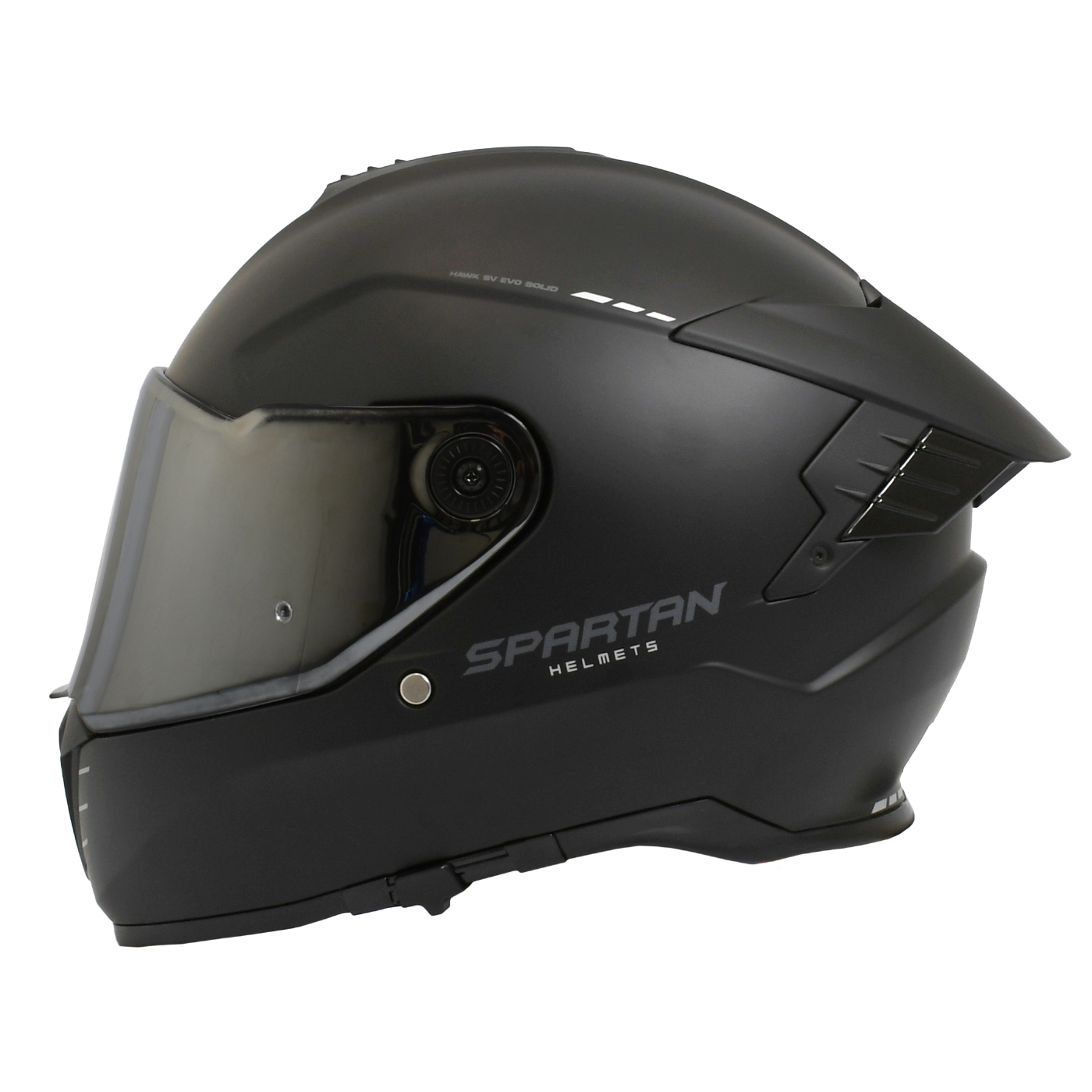 CASCO SPARTAN HAWK SOLID // NEGRO MATE