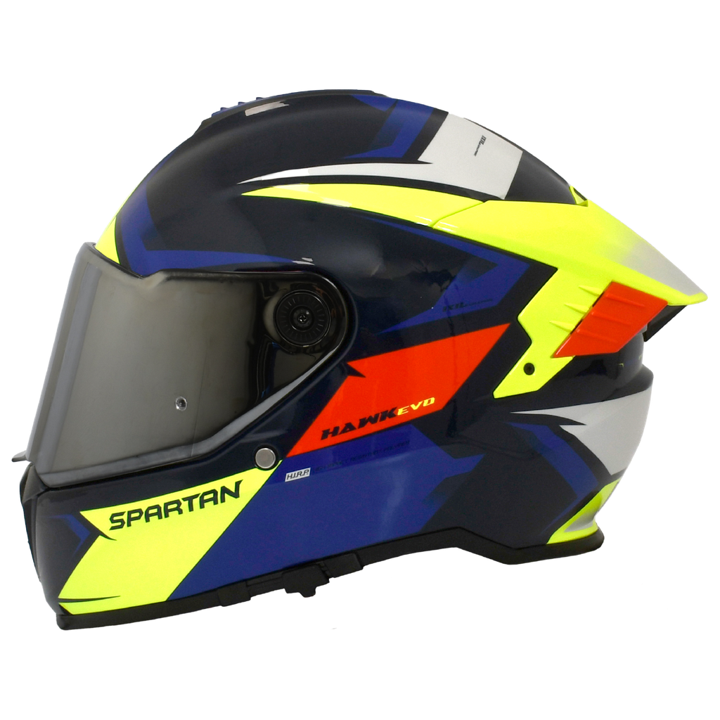 CASCO SPARTAN HAWK EVO // AMARILLO FLUOR BRILLO