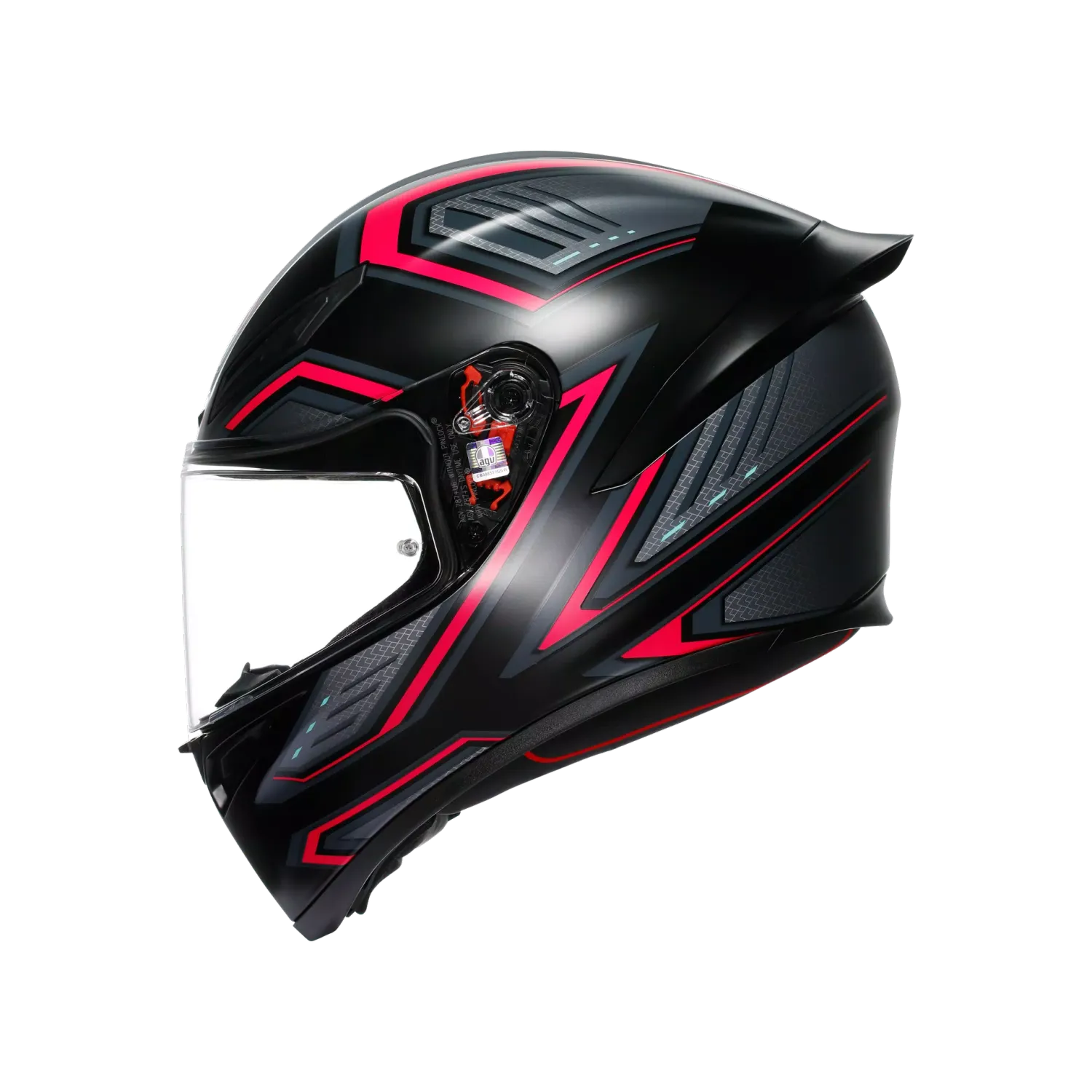 CASCO AGV K1 S MULTI SLING / NEGRO ROSADO MATE