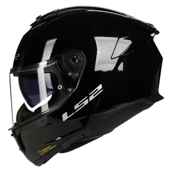 CASCO LS2 FF 808 SOLID // NEGRO BRILLANTE