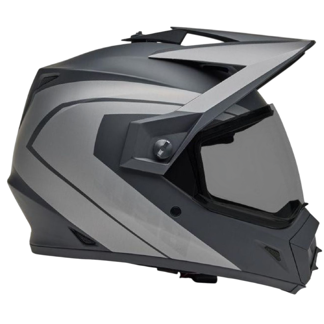 CASCO BELL MX-9 ADVENTURE MIPS  BLACKOUT (NEGRO, GRIS MATE)