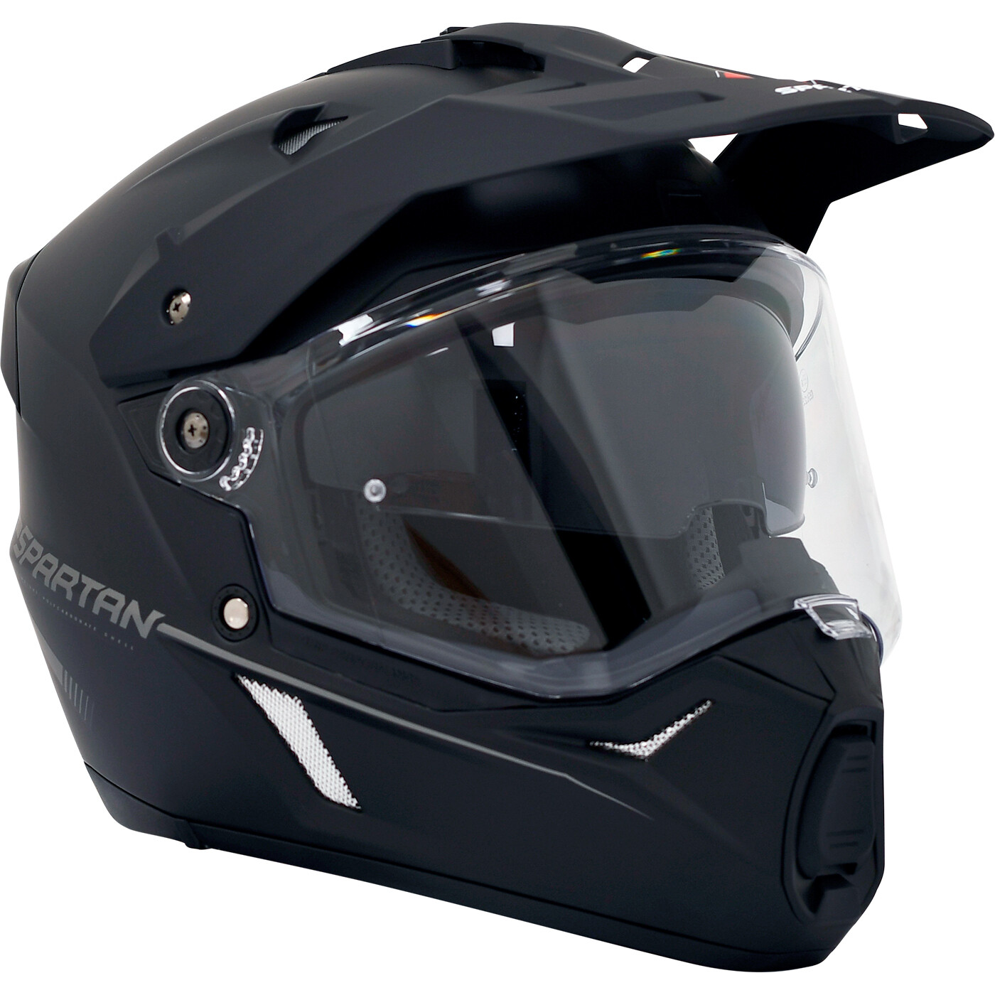 CASCO SPARTAN WOLF SOLID NEGRO MATE