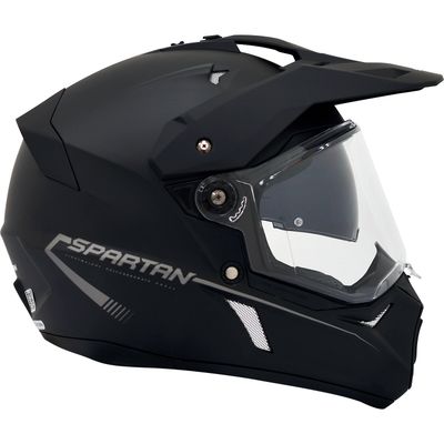 CASCO SPARTAN WOLF SOLID NEGRO MATE