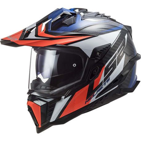 CASCO LS2 MX701 EXPLORER FOCUS BLANCO ROJO