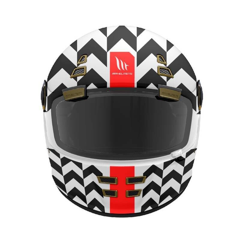 CASCO MT JARAMA  PSYCHO // BLANCO