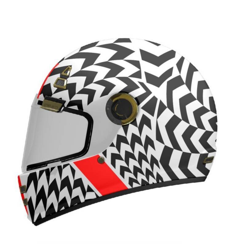 CASCO MT JARAMA  PSYCHO // BLANCO