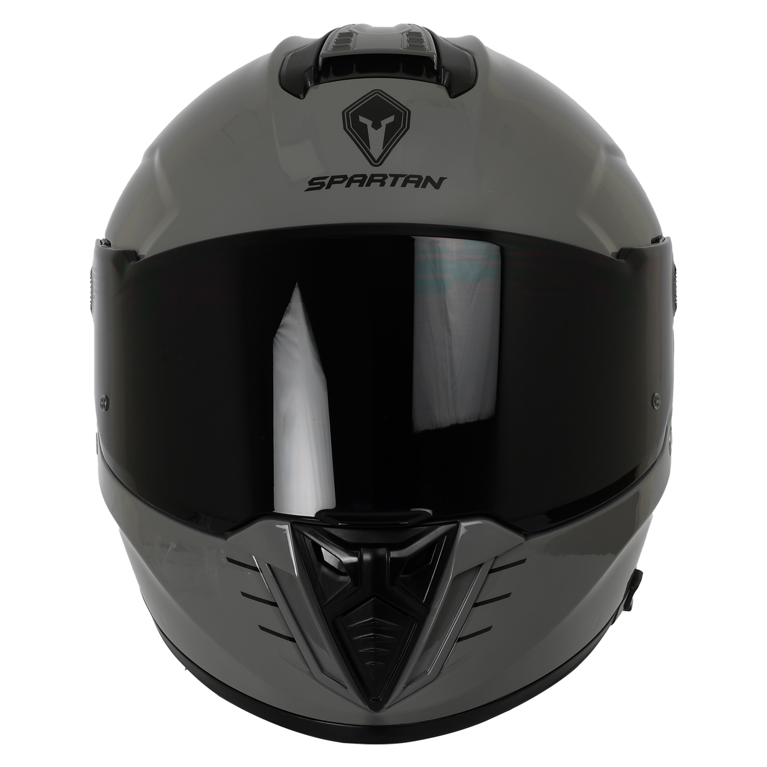 CASCO SPARTAN HAWK EVO SOLID // GRIS BRILLANTE