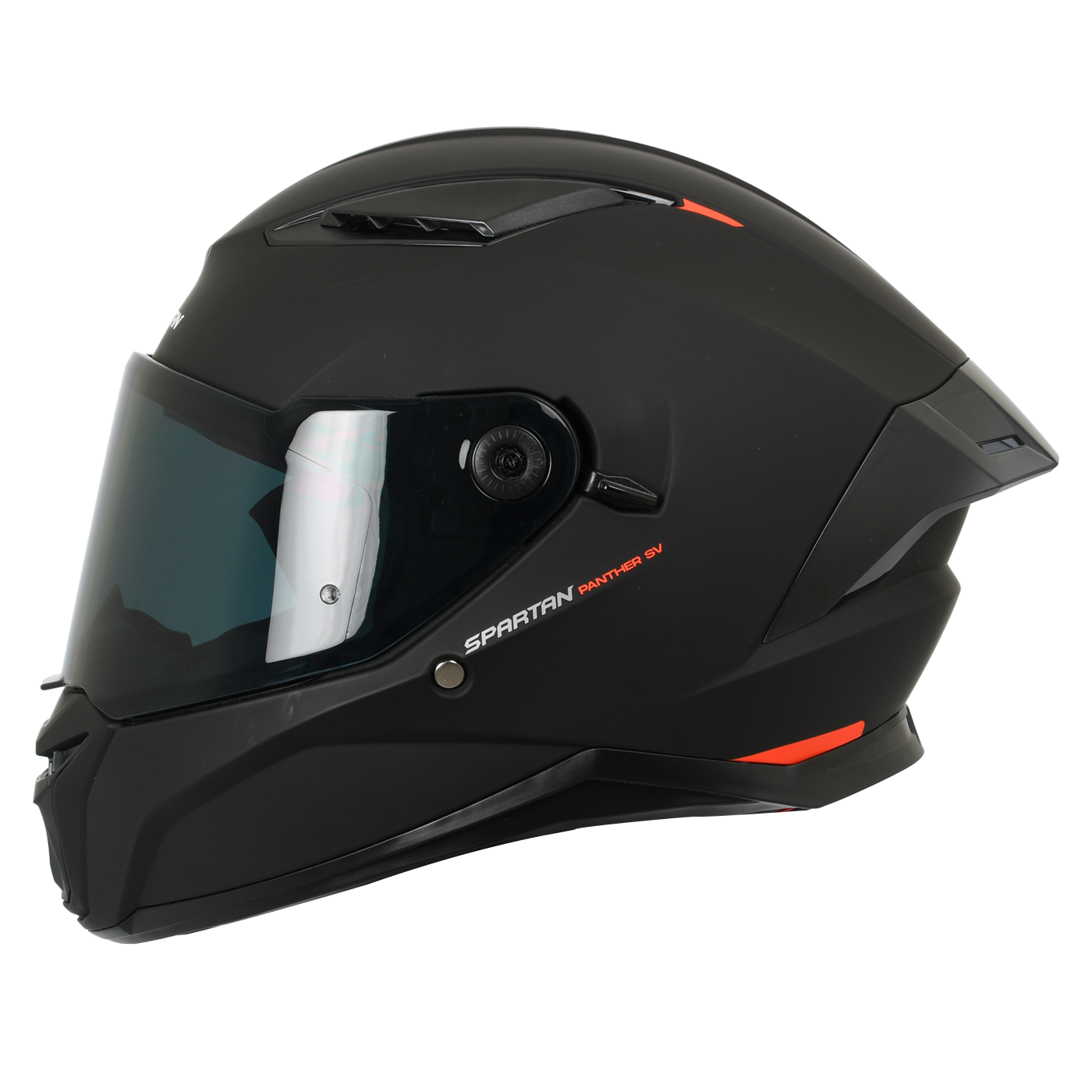 CASCO SPARTAN PANTHER  SOLID // NEGRO MATE